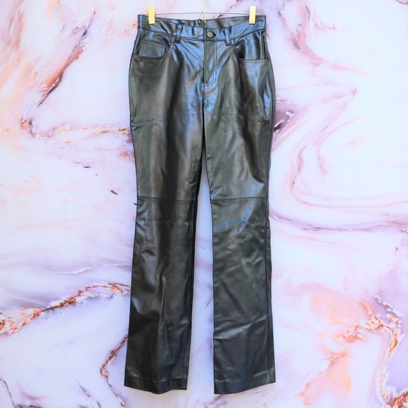 Ralph Lauren Pants - Vtg RRL Ralph Lauren Metallic Leather Pants Sz 6